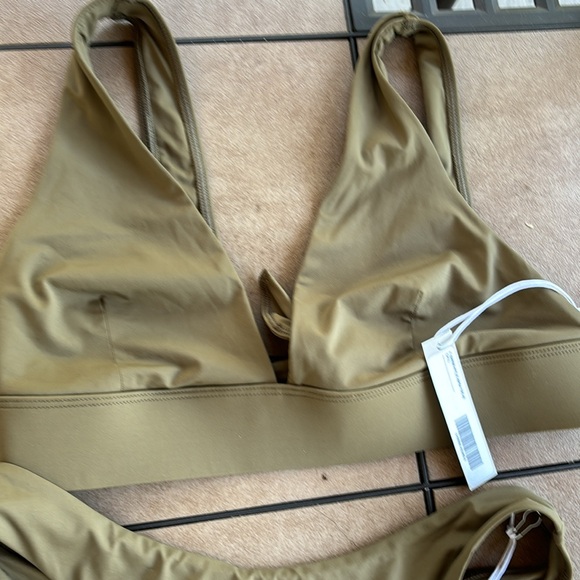 EVERLANE LADIES GREEN 2 PIECE BIKINI-L/M - Picture 4 of 7